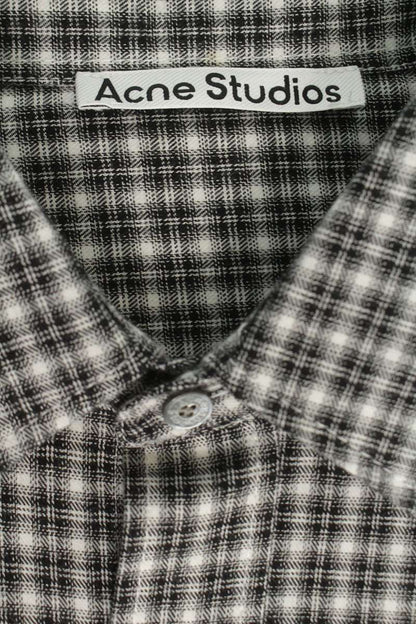 ACNE STUDIOS 26SS Cotton Check Shirt Black/White Size S