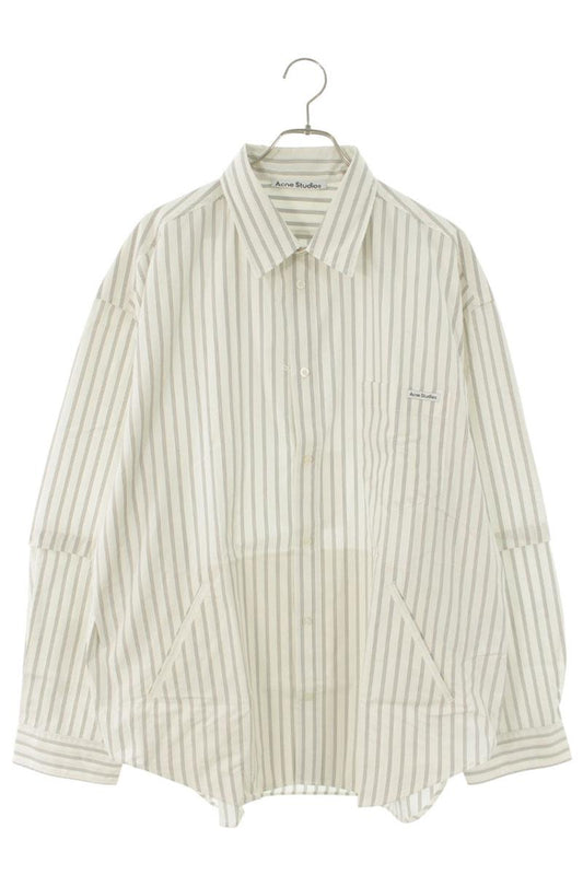 ACNE STUDIOS 26SS Cotton Double Sleeve Stripe Shirt Size M