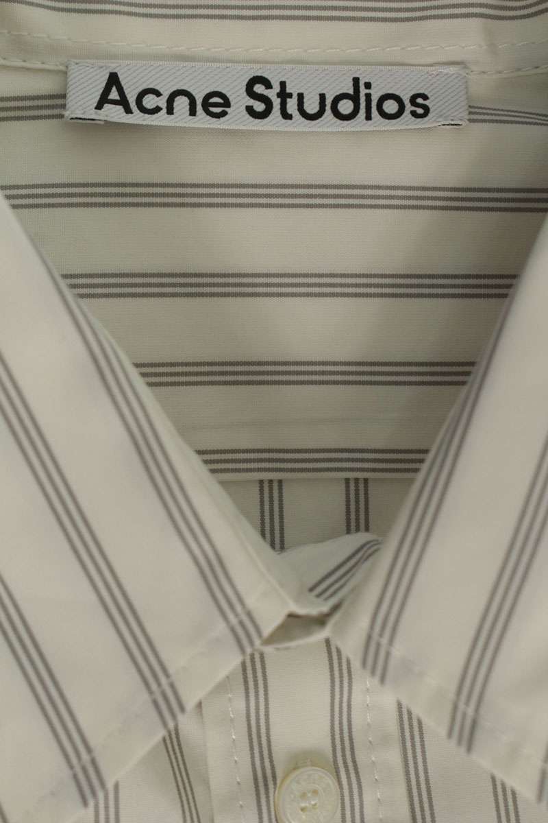 ACNE STUDIOS 26SS Cotton Double Sleeve Stripe Shirt Size M
