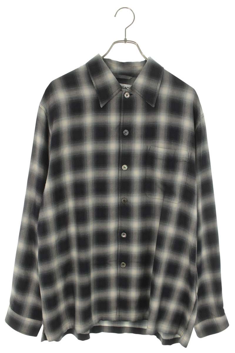 OUR LEGACY 26SS EVERYSHIRT Check Viscose Long Sleeve Multi Size S