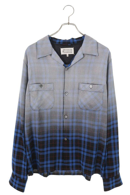Maison Margiela 26SS Gradation Check Long Sleeve Shirt Size S