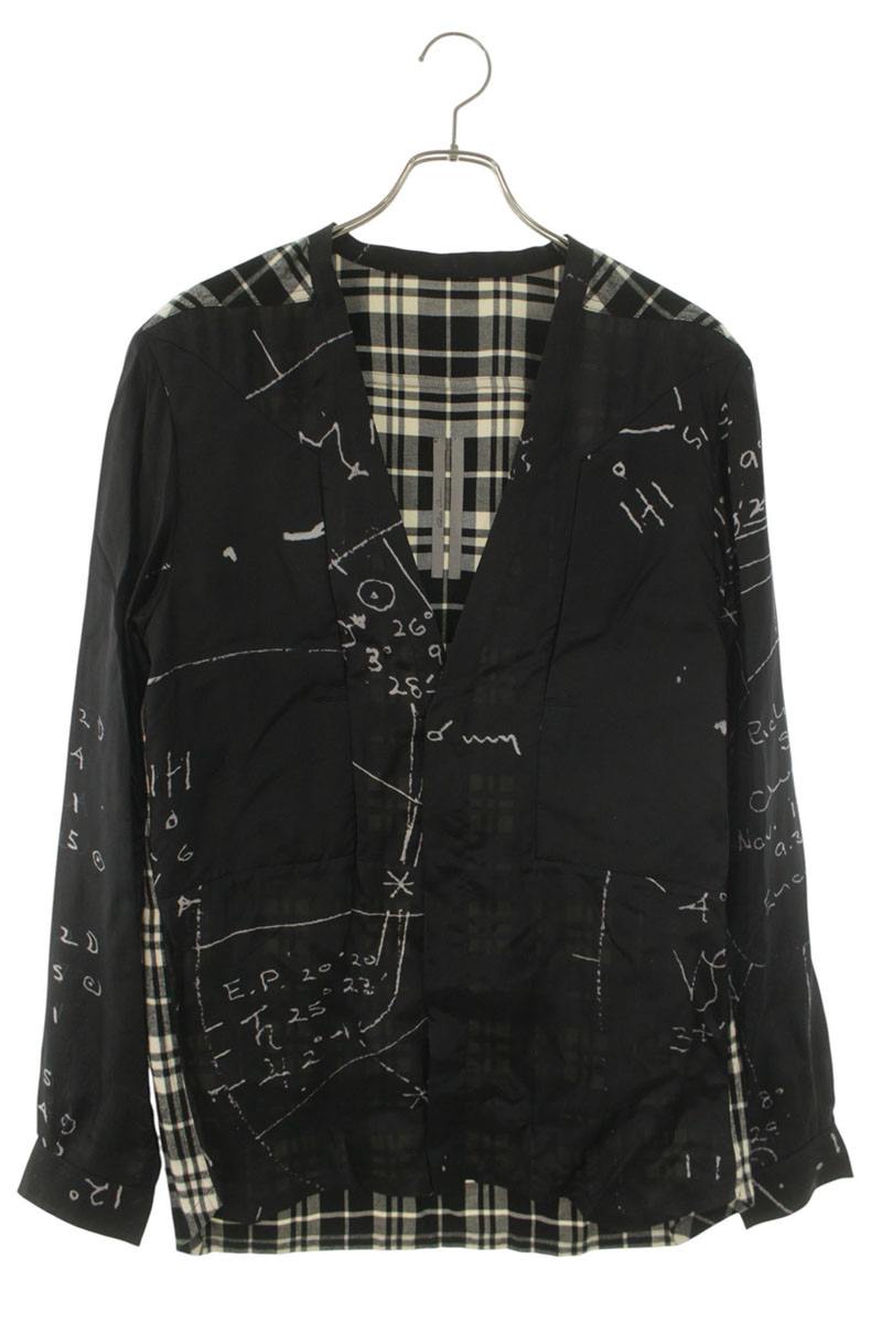 Rick Owens 26SS Panel Larry Long Sleeve Shirt Size M