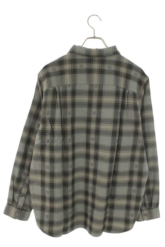 STUSSY Ombre Check Shirt Gray Size M