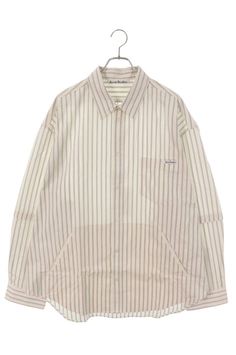 ACNE STUDIOS 26SS Cotton Double Sleeve Stripe Shirt Size L