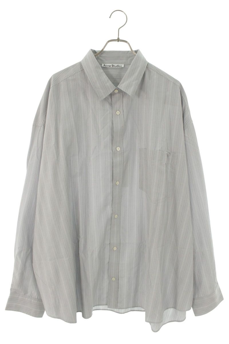 ACNE STUDIOS 26SS Cellulose Striped Button-Up Shirt Size L