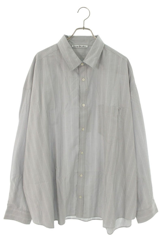 ACNE STUDIOS 26SS Cellulose Striped Button-Up Shirt Size L