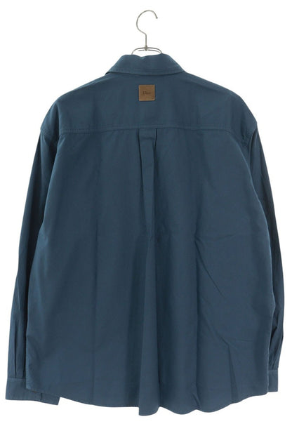 DIOR 26SS Book Cover Oversized Long Sleeve Shirt Blue Size S