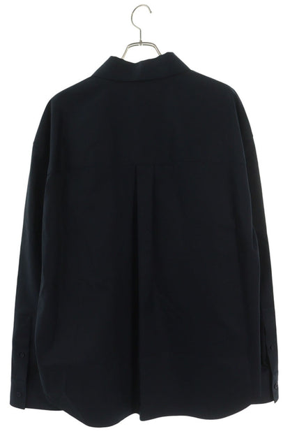 LOEWE 26SS Anagram Embroidered Long Sleeve Shirt Navy Size S