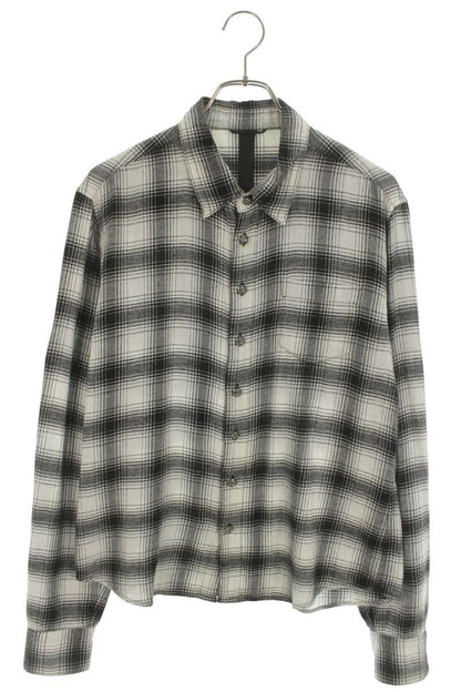 Chrome Hearts CH Plus Cross Ball Button Check Shirt Size S