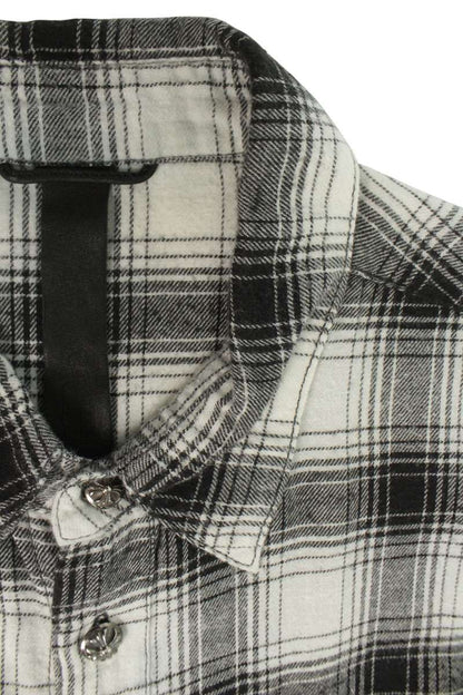 Chrome Hearts CH Plus Cross Ball Button Check Shirt Size S