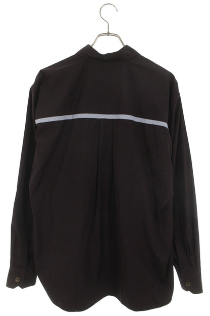 OUR LEGACY ABOVE SHIRT Stripe Panel Poplin Long Sleeve Shirt Size 48