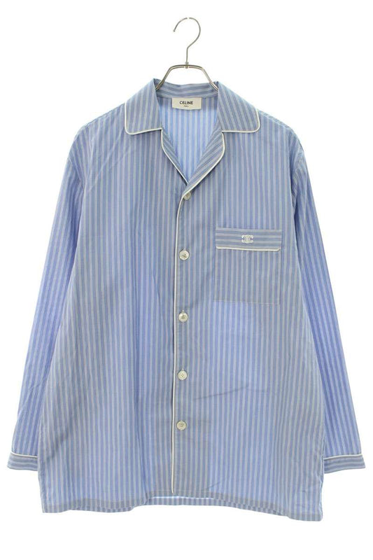 CELINE C73A870V Striped Pajama Shirt Size 48