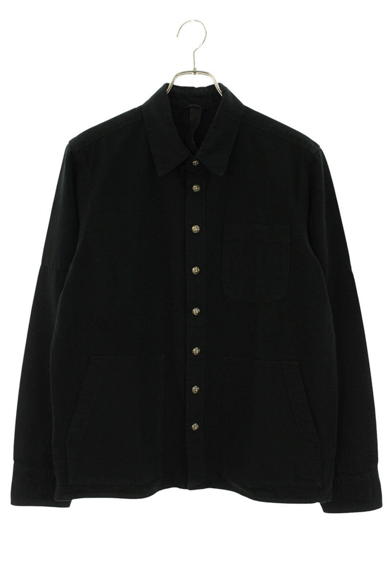 Chrome Hearts LAST BITE Cross-Ball Button Denim Shirt Size M