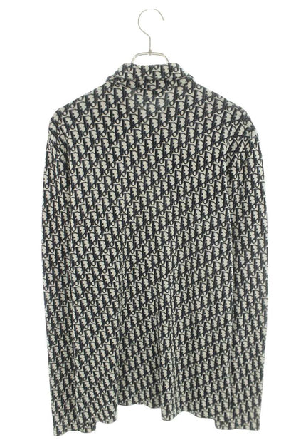 DIOR Oblique All-Over Knit Shirt Gray Size L