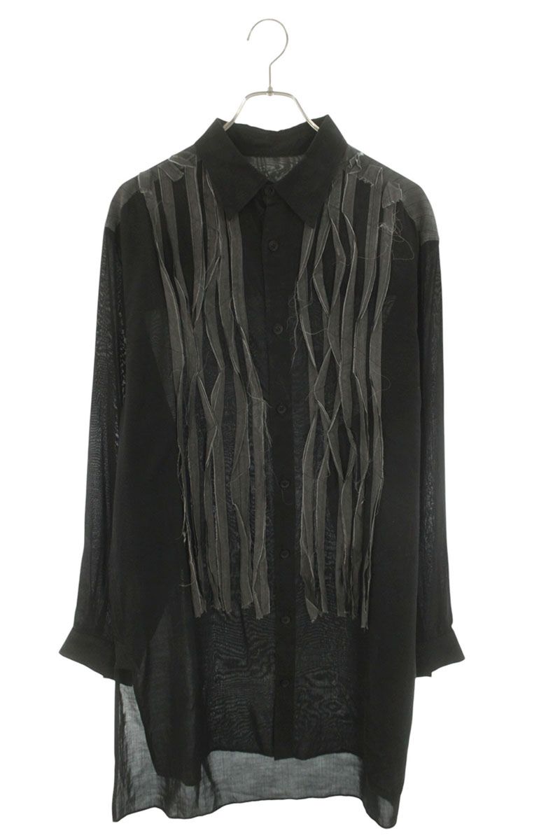 YOHJI YAMAMOTO POUR HOMME 24SS Cellulose Blouse Cross Size 2