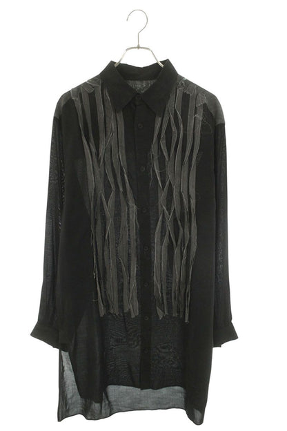 YOHJI YAMAMOTO POUR HOMME 24SS Cellulose Blouse Cross Size 2