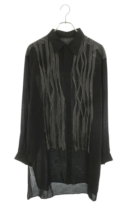 YOHJI YAMAMOTO POUR HOMME 24SS Cellulose Blouse Cross Size 2
