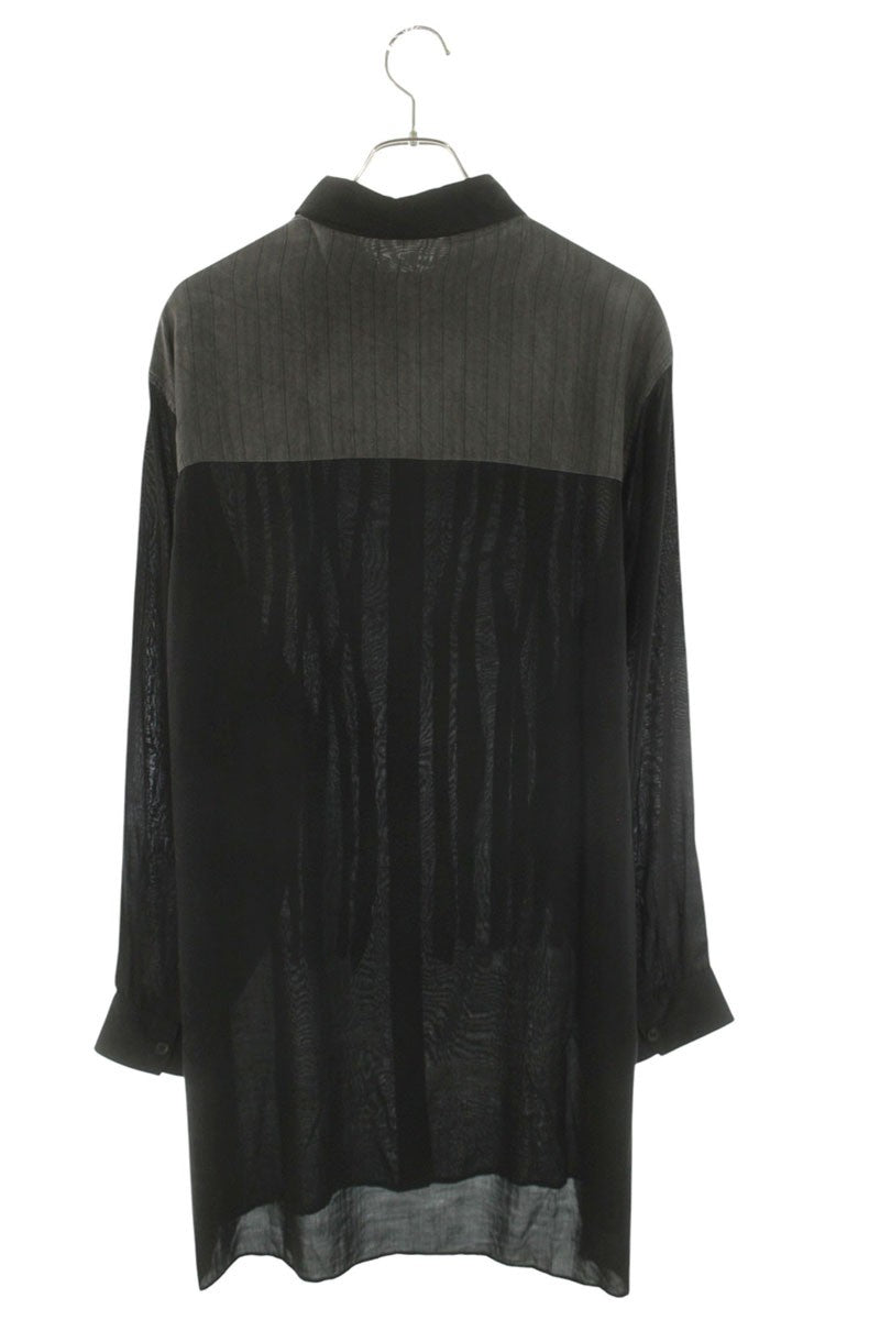 YOHJI YAMAMOTO POUR HOMME 24SS Cellulose Blouse Cross Size 2