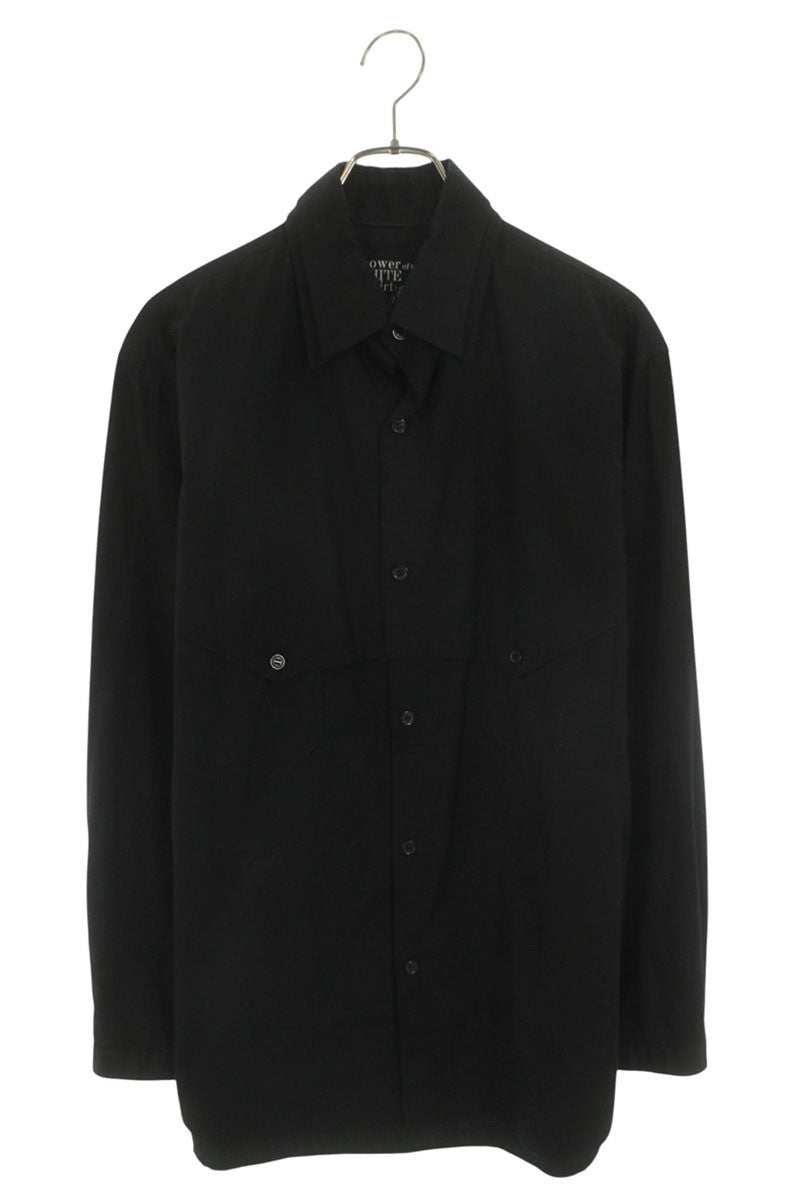 Yohji Yamamoto Double Collar Front Yoke Cotton Shirt Size 2