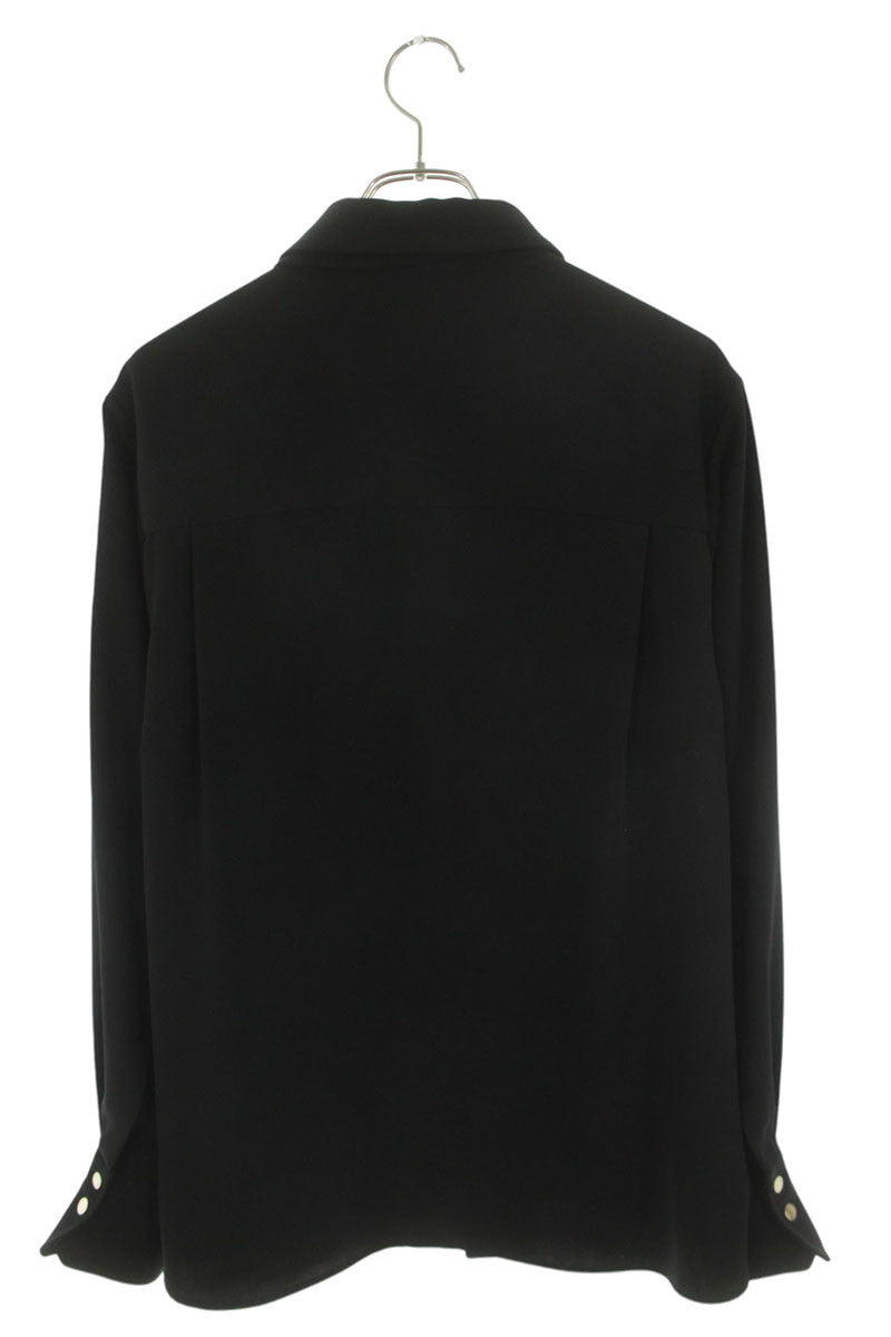 CULLNI Double Satin Bowtie Shirt Black Size S