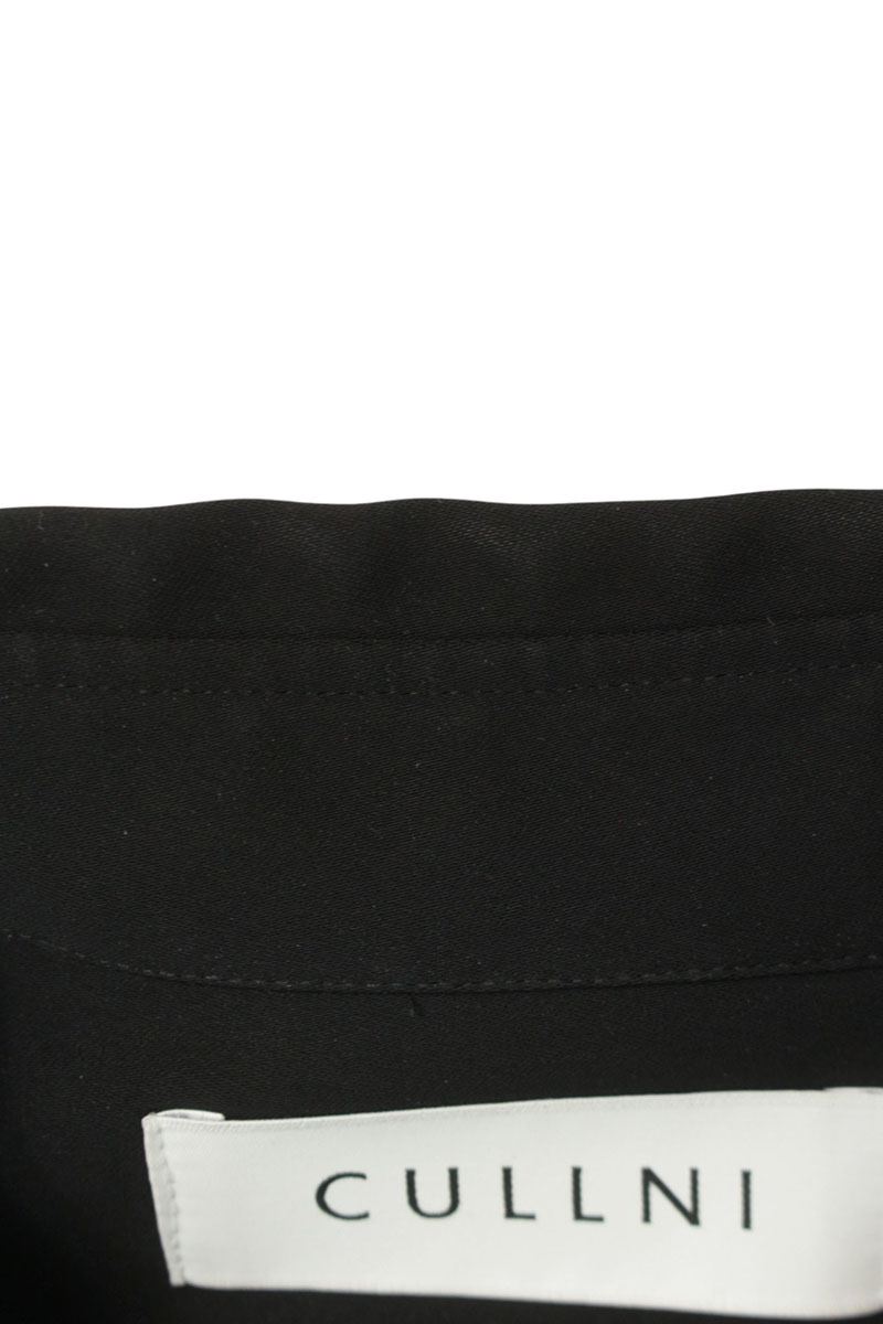 CULLNI Double Satin Bowtie Shirt Black Size S