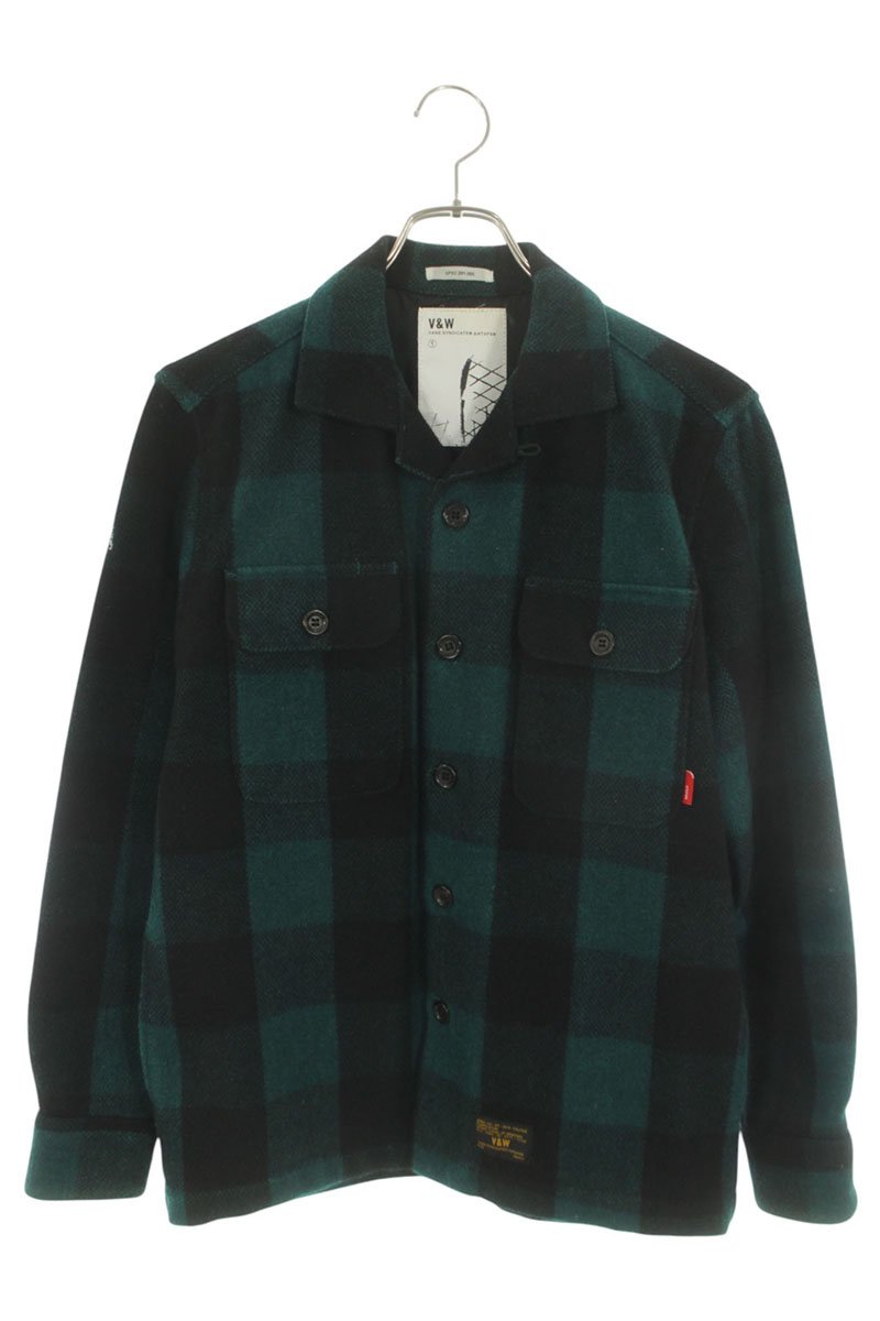 WTAPS Green Buffalo Check Work Shirt Size 1