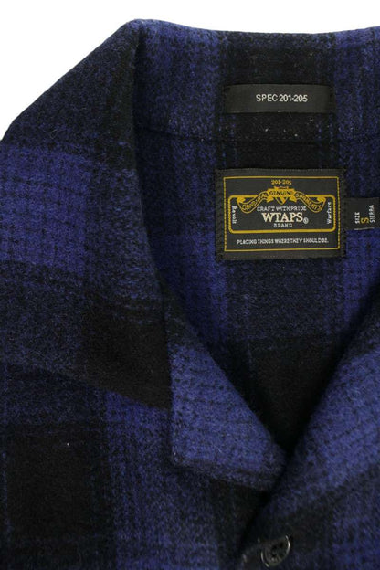WTAPS Blue Buffalo Check Work Shirt Size S