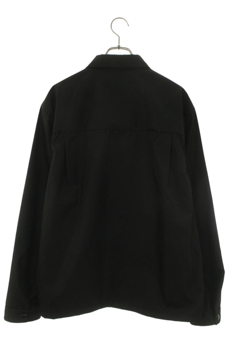 PRADA Re-Nylon Triangle Plate Shirt Black Size XL
