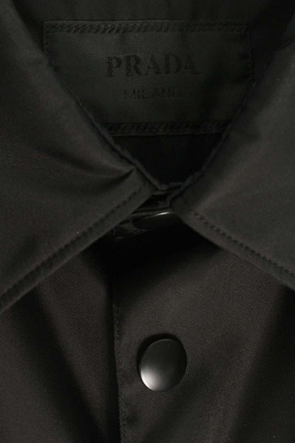 PRADA Re-Nylon Triangle Plate Shirt Black Size XL