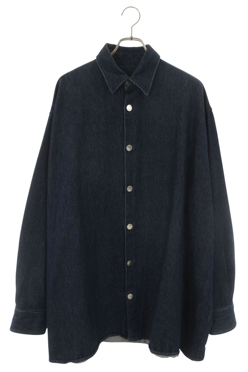 RAF SIMONS 18SS Logo Patch Denim Easy Fit Shirt Size S