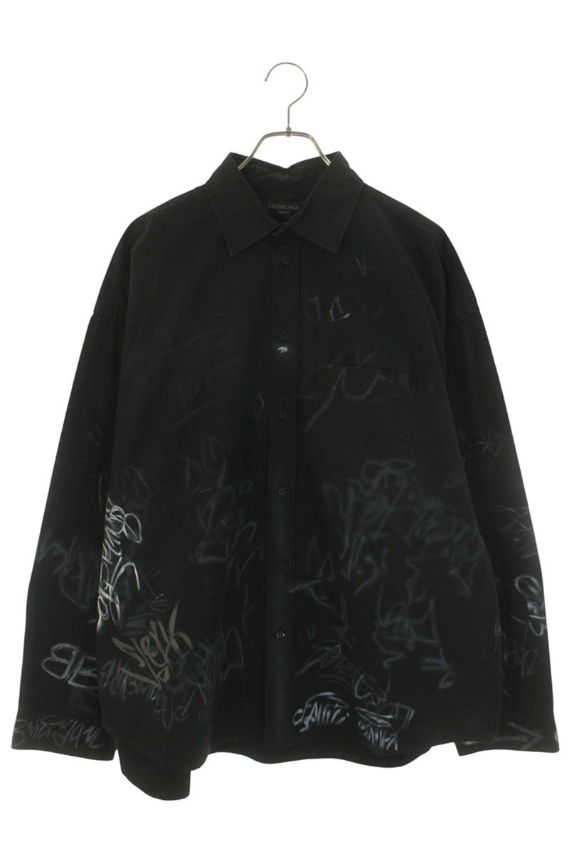 BALENCIAGA 23SS Graffiti Oversized Shirt Size 1