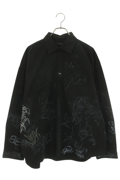 BALENCIAGA 23SS Graffiti Oversized Shirt Size 1