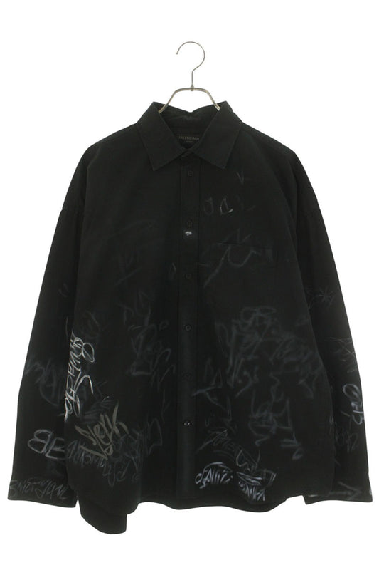 BALENCIAGA 23SS Graffiti Oversized Shirt Size 1