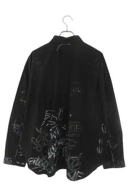 BALENCIAGA 23SS Graffiti Oversized Shirt Size 1