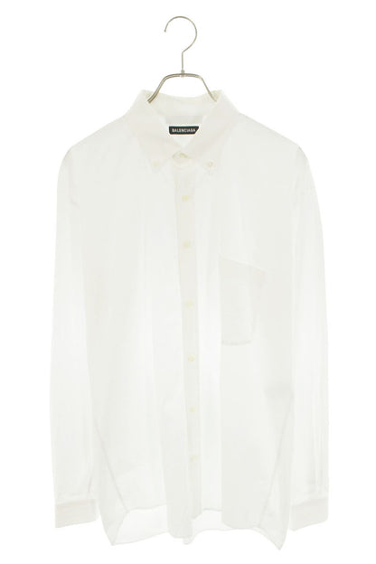 BALENCIAGA Back Logo Tag Oversized Shirt Size XL