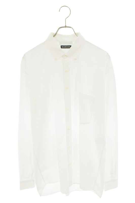 BALENCIAGA Back Logo Tag Oversized Shirt Size XL