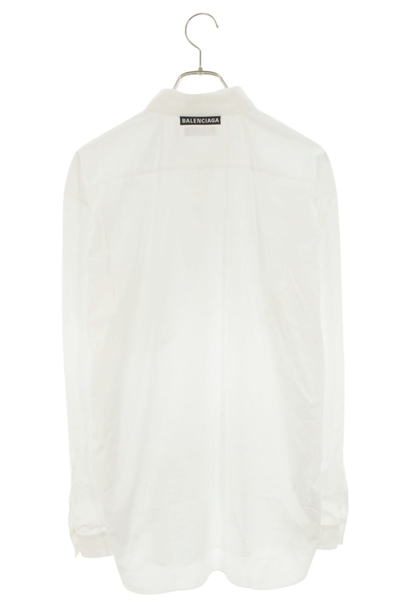 BALENCIAGA Back Logo Tag Oversized Shirt Size XL