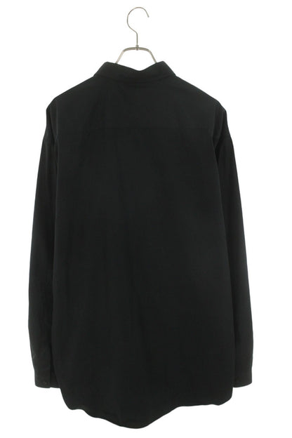 VETEMENTS Black Gothic Logo Embroidered Shirt Size XL
