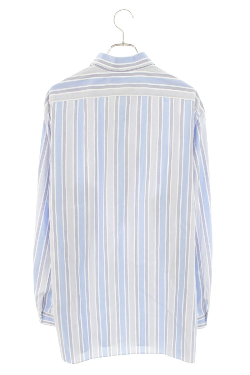 GUCCI Stripe Pullover Shirt Blue/Gray Size XL