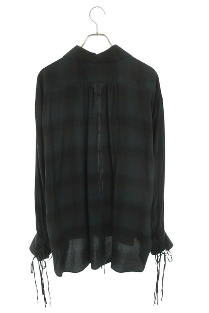 SUGARHILL String Design Plaid Shirt Green Size M