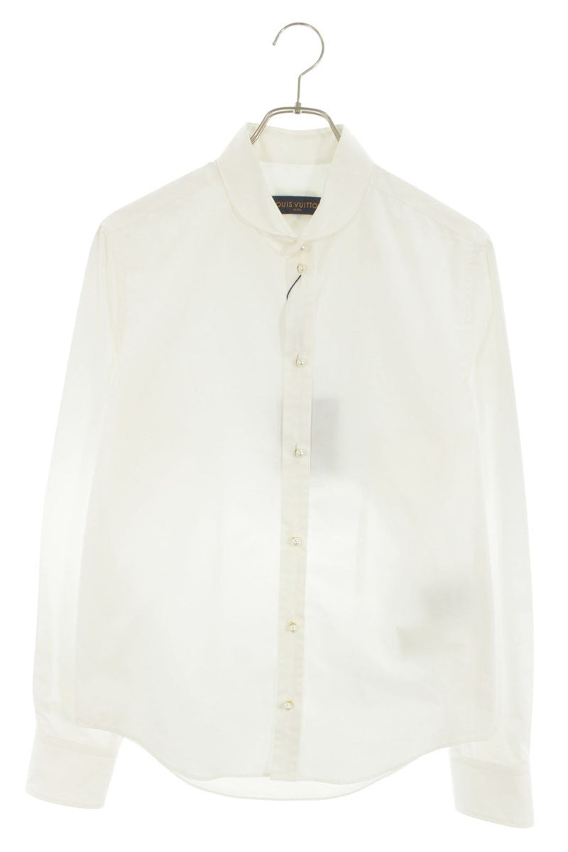 LOUISVUITTON Pearl Button Cotton Shirt Size S