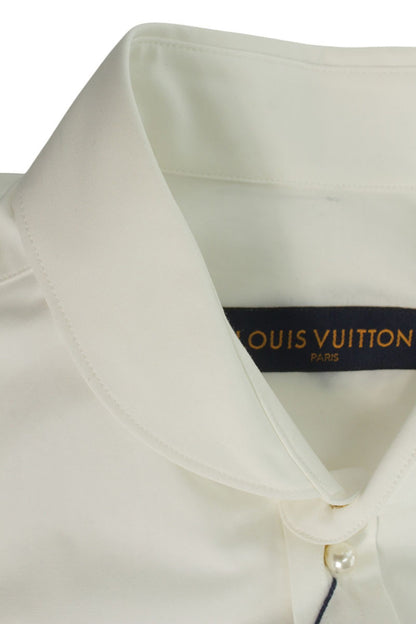 LOUISVUITTON Pearl Button Cotton Shirt Size S