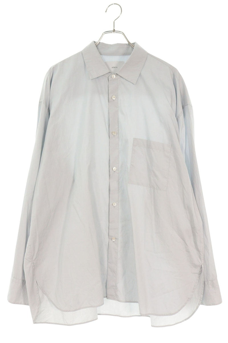 stein Oversized Down Pat Shirt Light Gray Size M