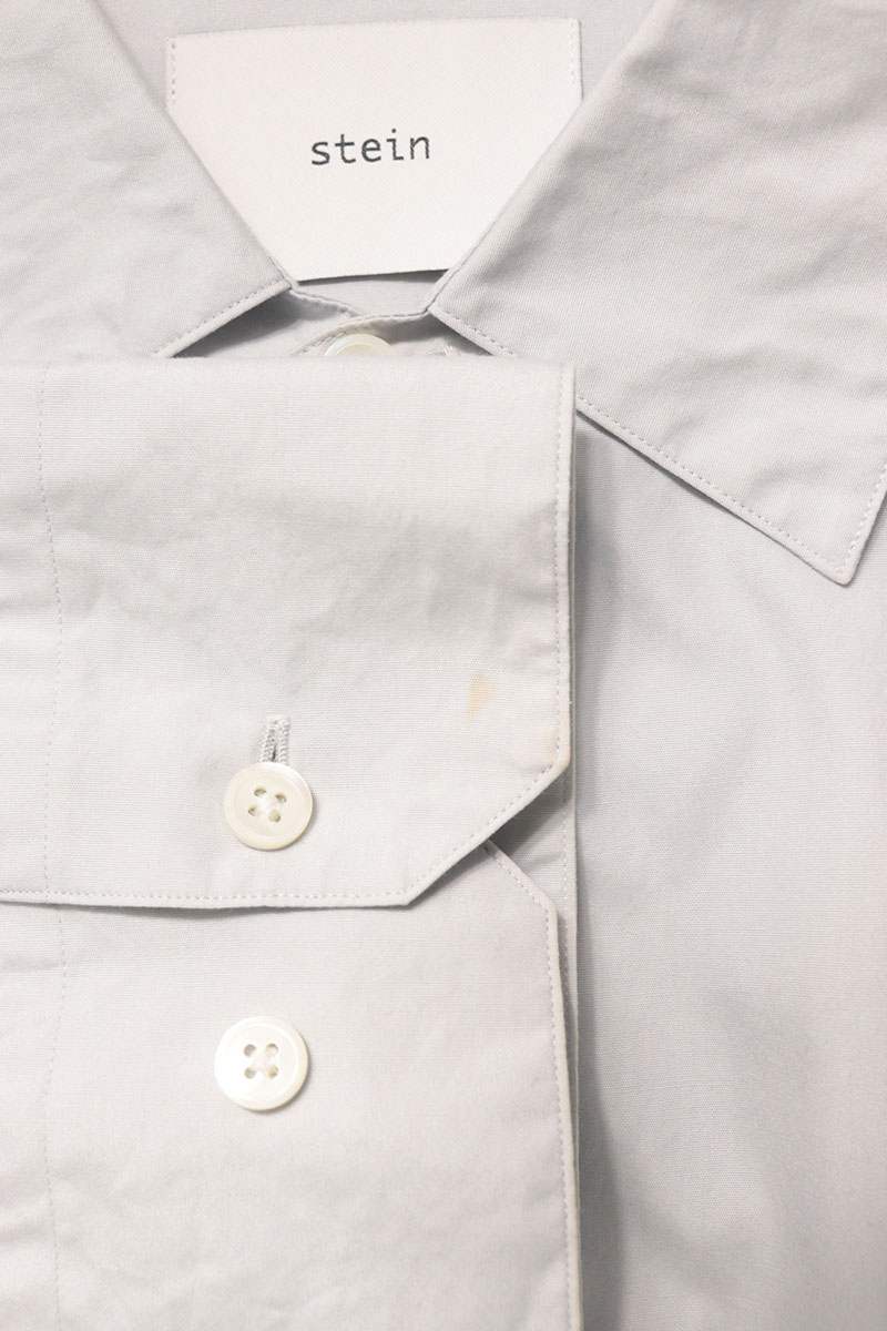 stein Oversized Down Pat Shirt Light Gray Size M