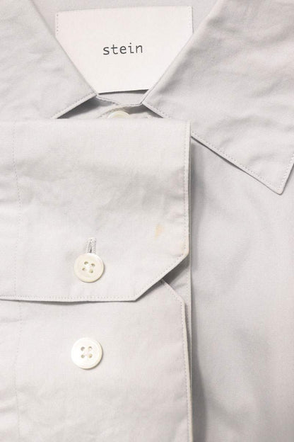 stein Oversized Down Pat Shirt Light Gray Size M