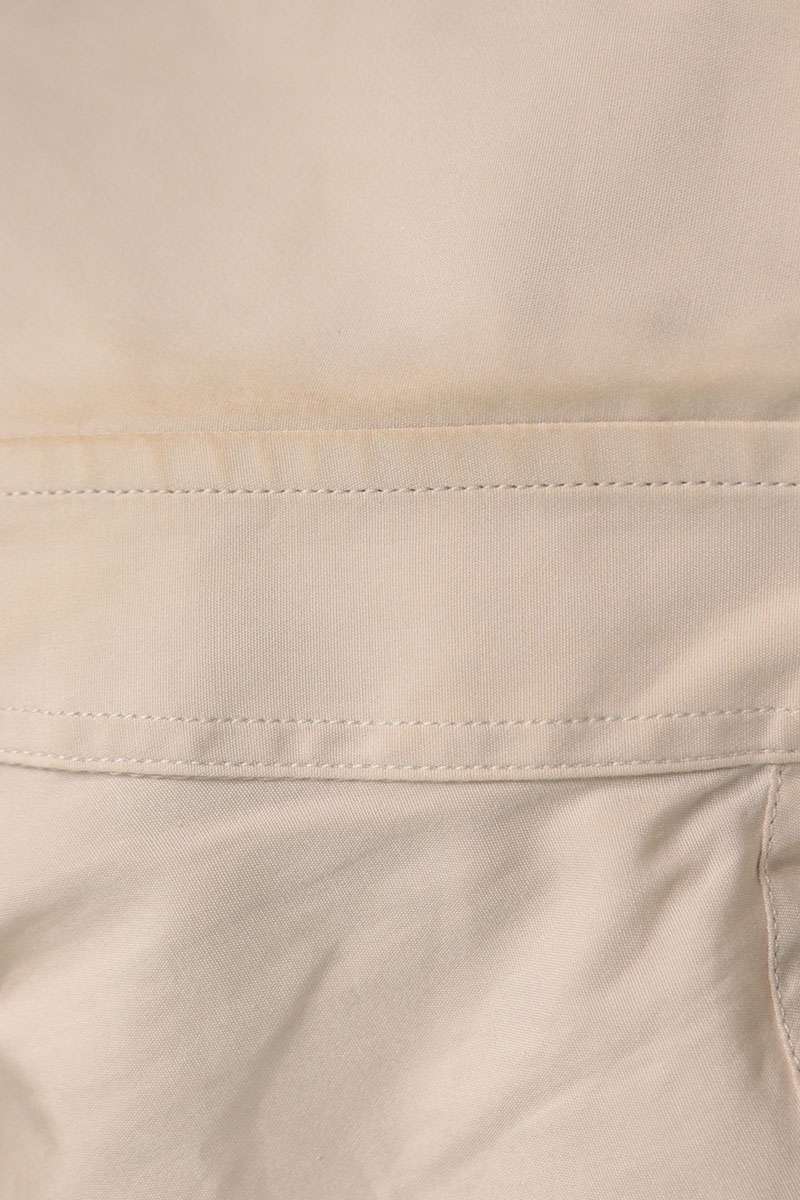 PRADA 24SS Embroidered Poplin Shirt Beige Size XL