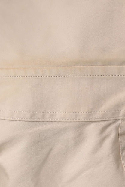 PRADA 24SS Embroidered Poplin Shirt Beige Size XL