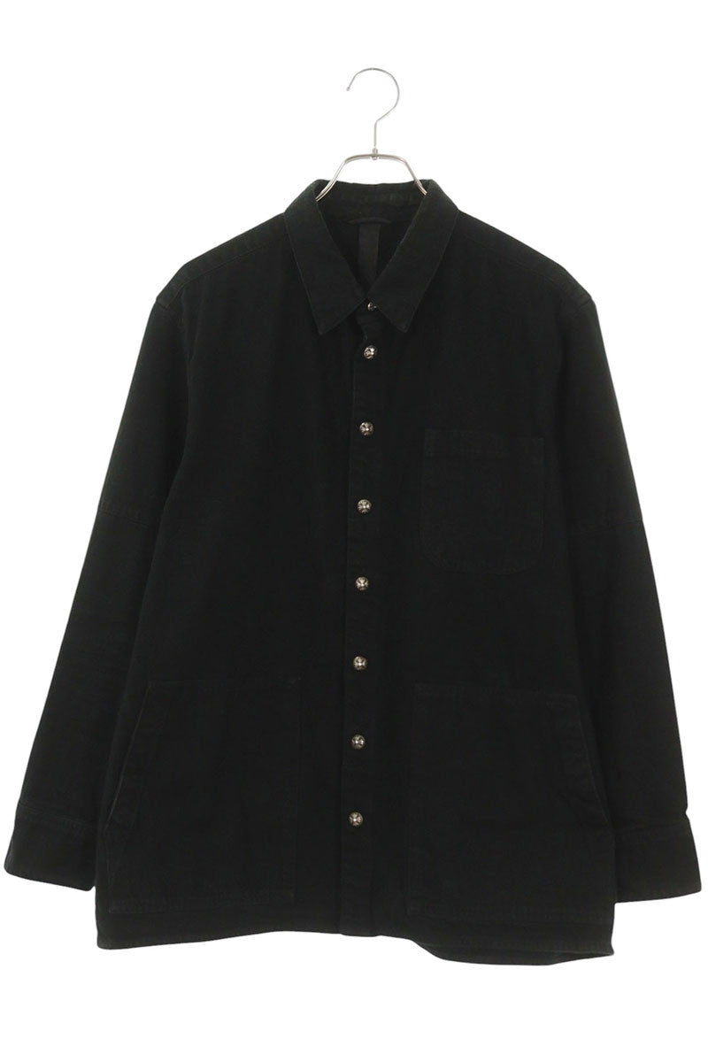 Chrome Hearts LAST BITE Cross Ball Button Shirt Size XL