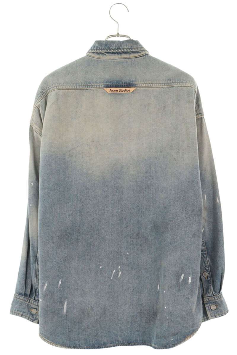 ACNE STUDIOS Light Blue Denim Long Sleeve Shirt Size XS