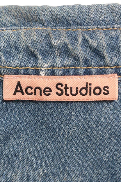 ACNE STUDIOS Light Blue Denim Long Sleeve Shirt Size XS